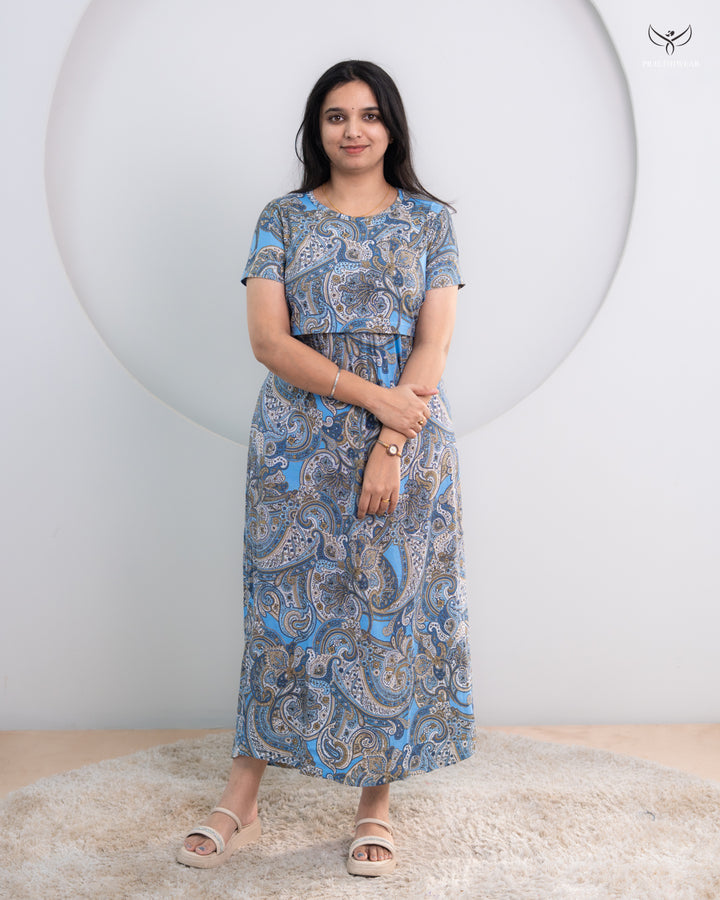 Lucia1 SoftCotton Full Length Maternity Loungewear