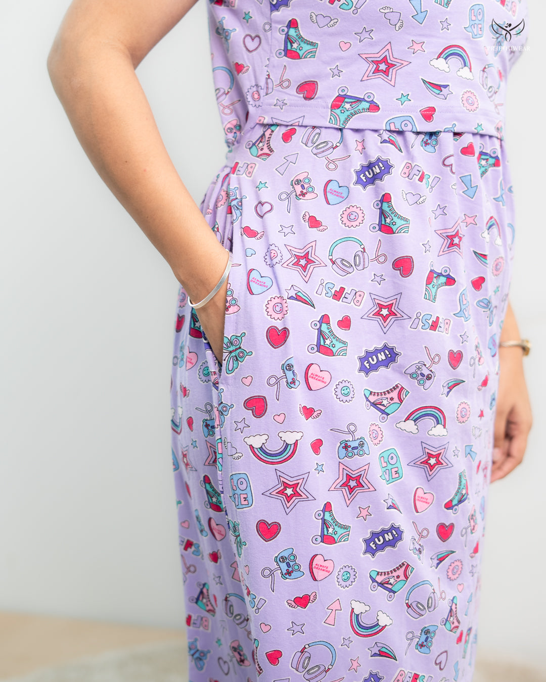 Sangavi3  SoftCotton Full Length Maternity Loungewear