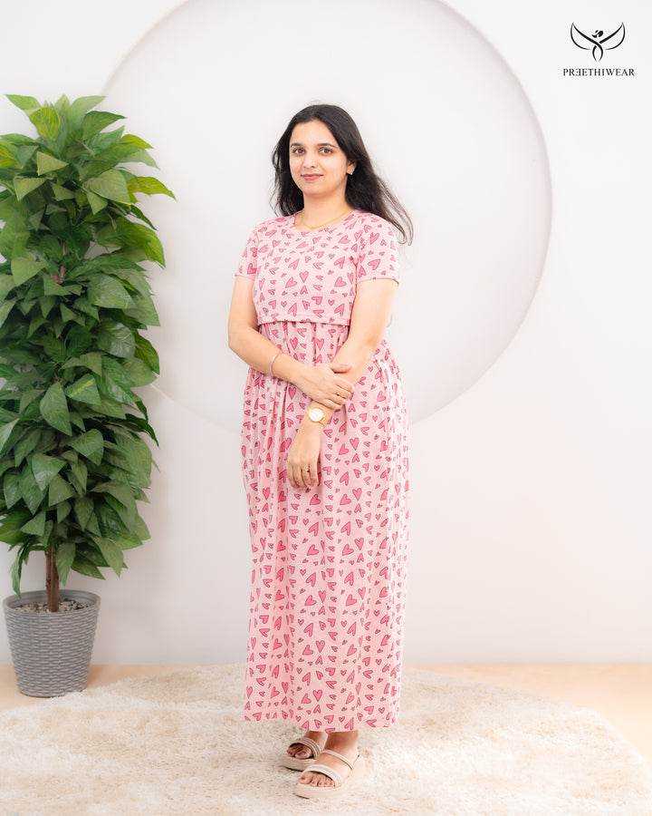Nivira Soft Cotton Full Length Maternity Loungewear