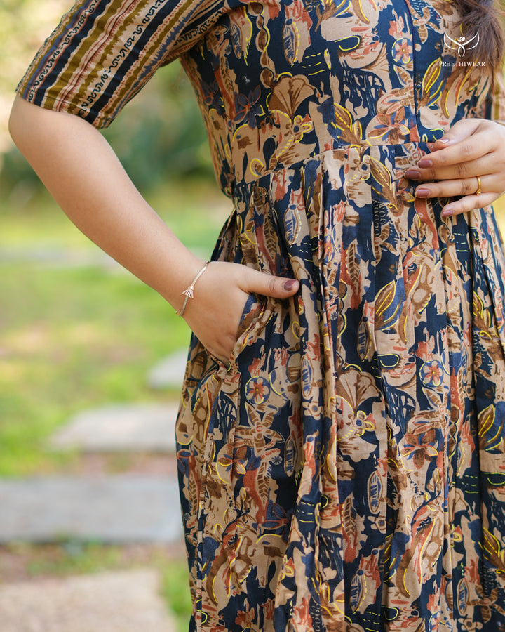Jameela Maternity Dress with center Zip