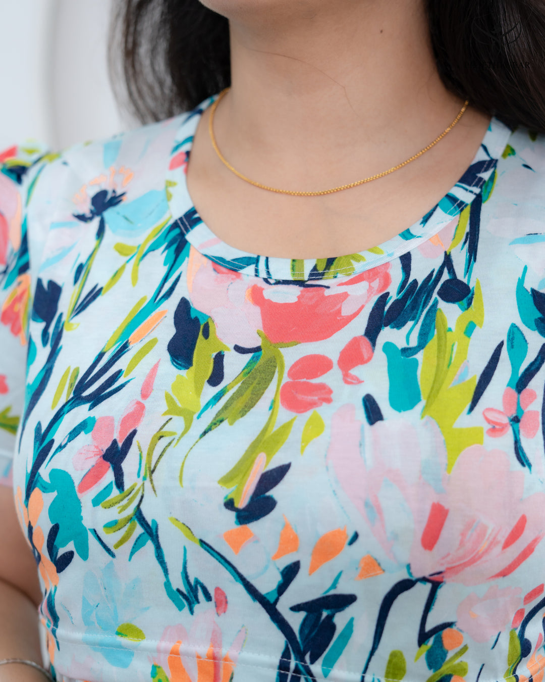 Vrinda Lightweight SoftCotton Calf Length Maternity Loungewear