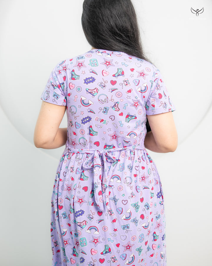 Sangavi3  SoftCotton Full Length Maternity Loungewear