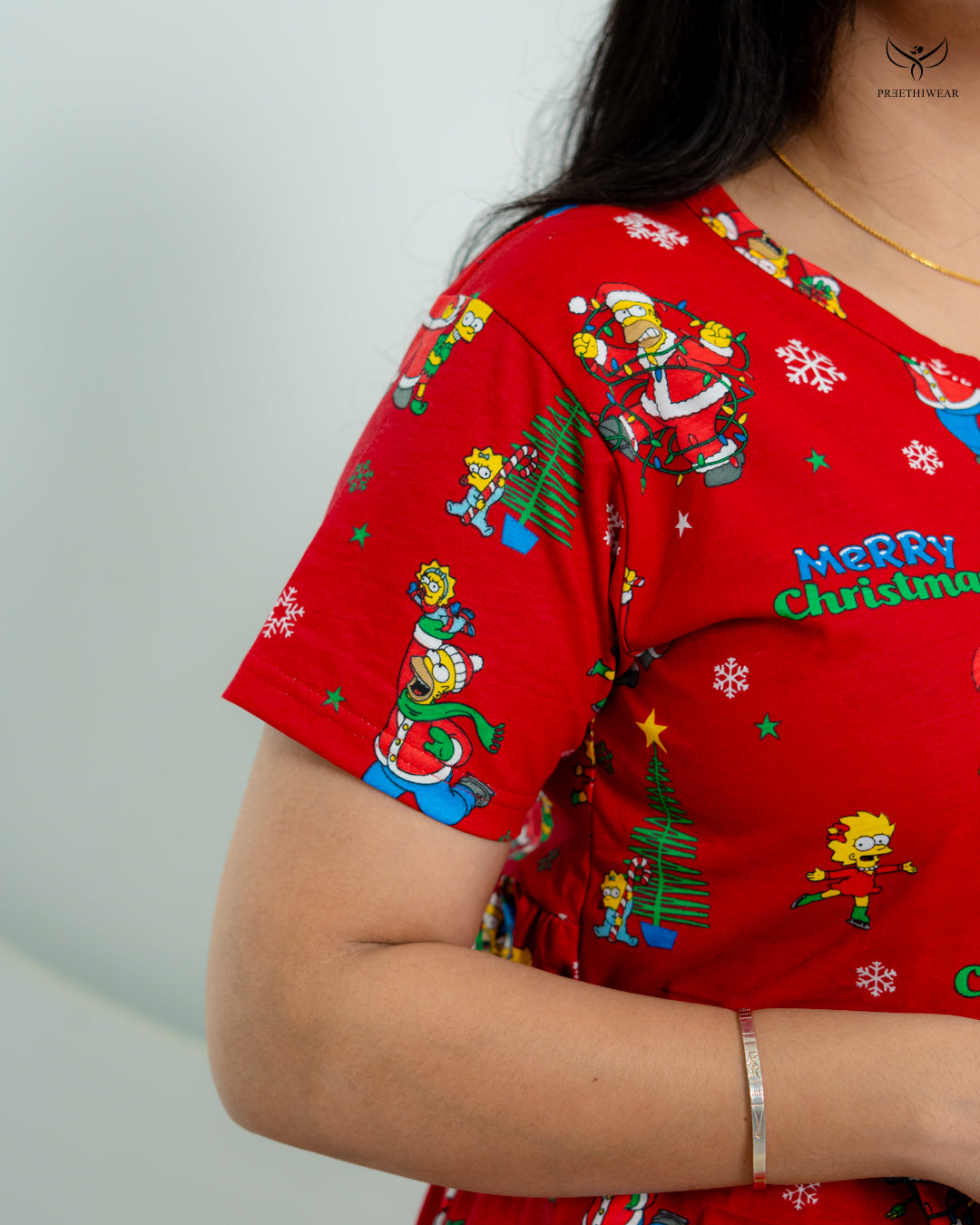 Uzma1 Soft Cotton Full Length Maternity Loungewear