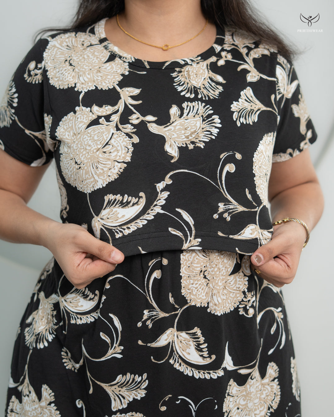 Bindu2 SoftCotton Full Length Maternity Loungewear