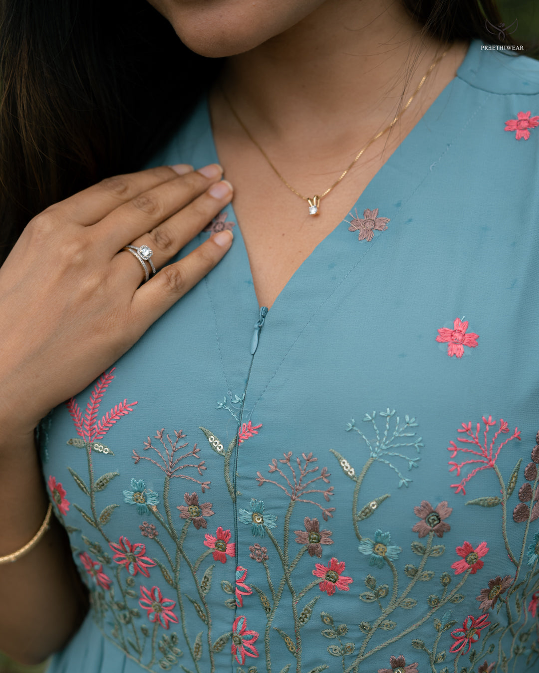 Viya Maternity Dress with center zip