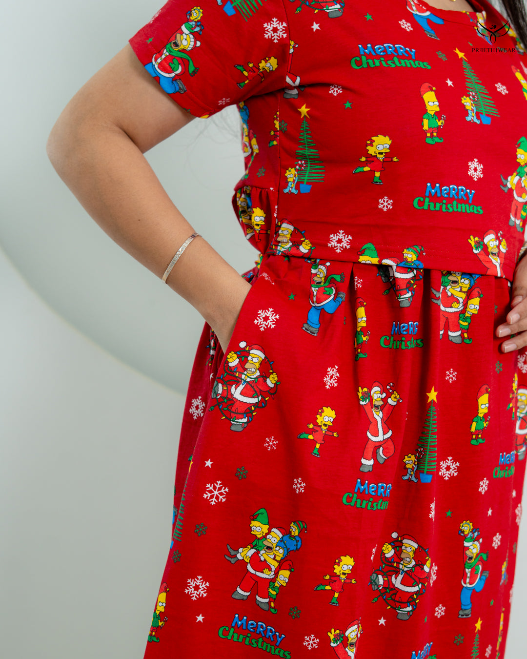 Uzma1 Soft Cotton Full Length Maternity Loungewear