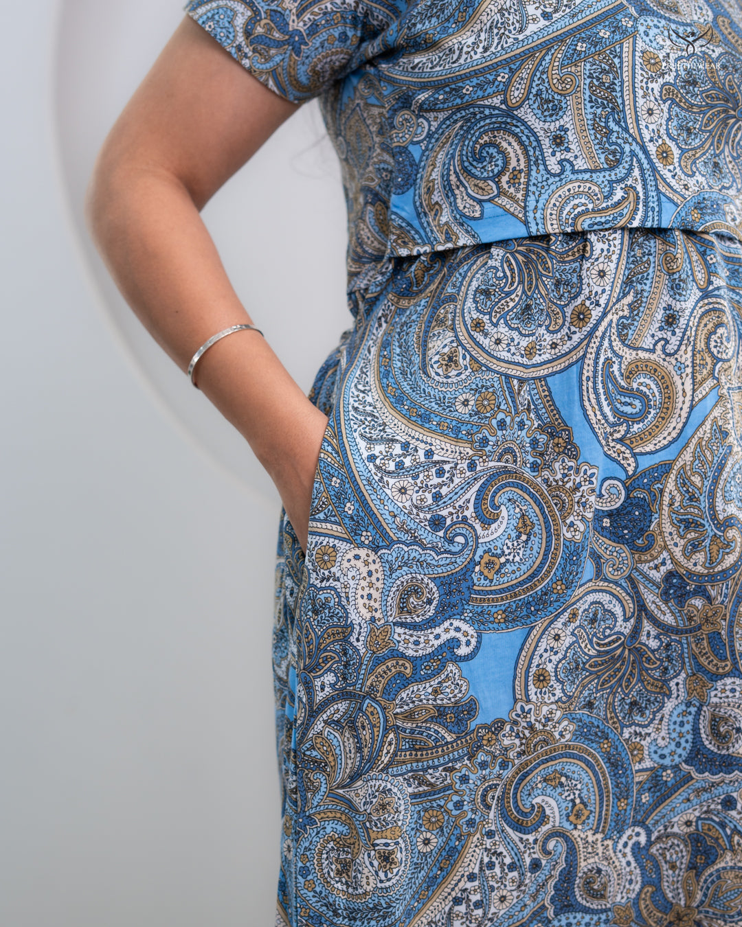 Lucia1 SoftCotton Full Length Maternity Loungewear