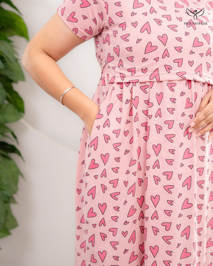 Nivira Soft Cotton Full Length Maternity Loungewear