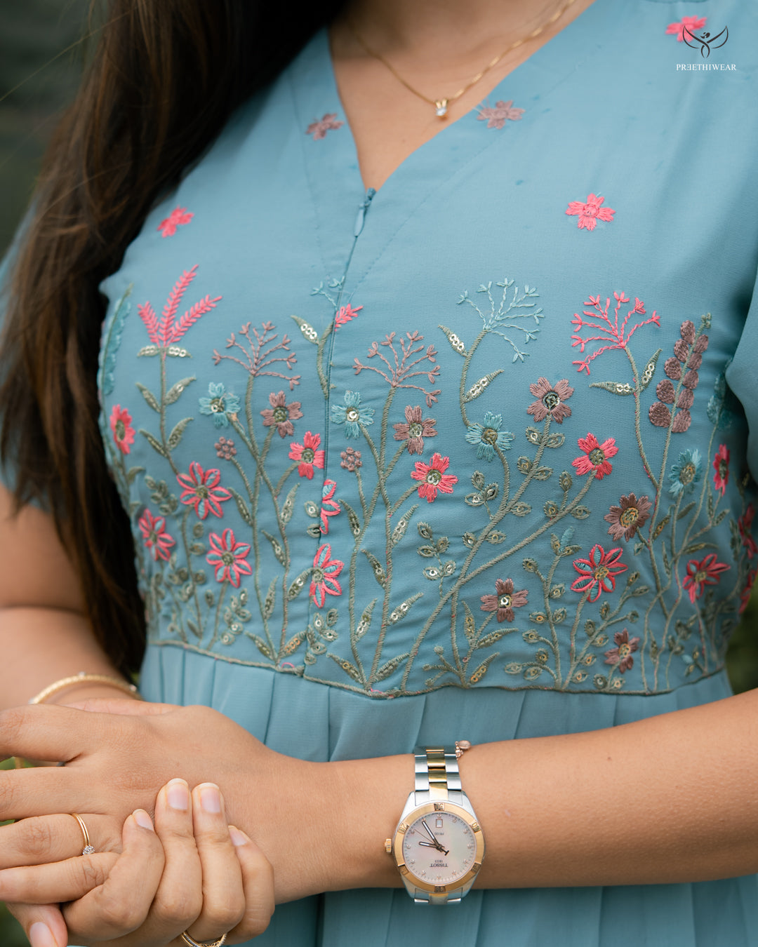 Viya Maternity Dress with center zip