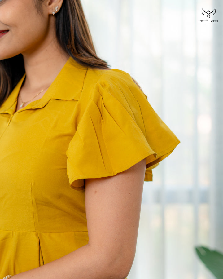 Reyavi  Maternity Dress with center Zip