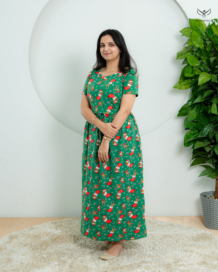 Gomathi1  Soft Cotton Full Length Maternity Loungewear