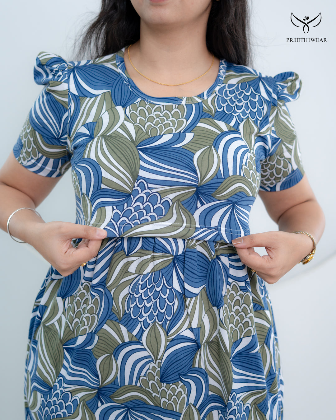 Ikshita Lightweight SoftCotton Calf Length Maternity Loungewear