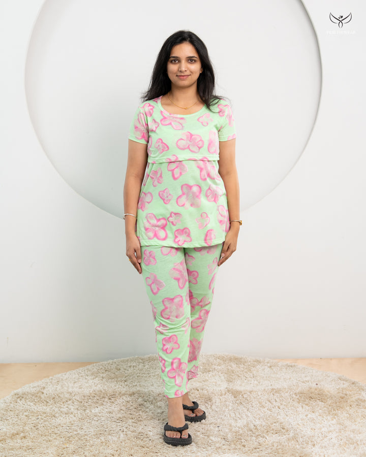 Cynthia Soft Cotton Maternity Top Pant Set