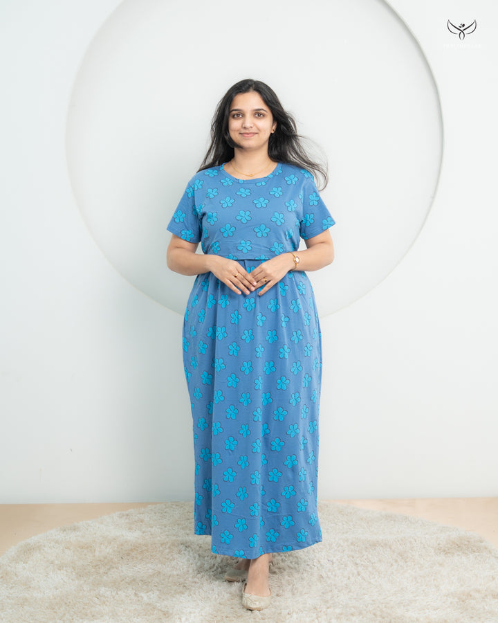 Yasin1  Soft Cotton Full Length Maternity Loungewear