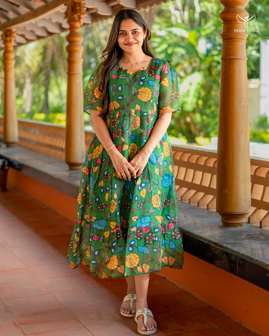 Akshta1 Kalamkari  Maternity Dress