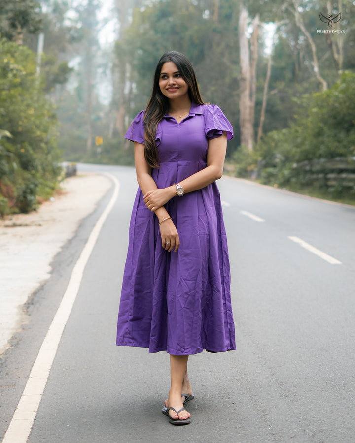 Yashitha Maternity Dress  with center Zip