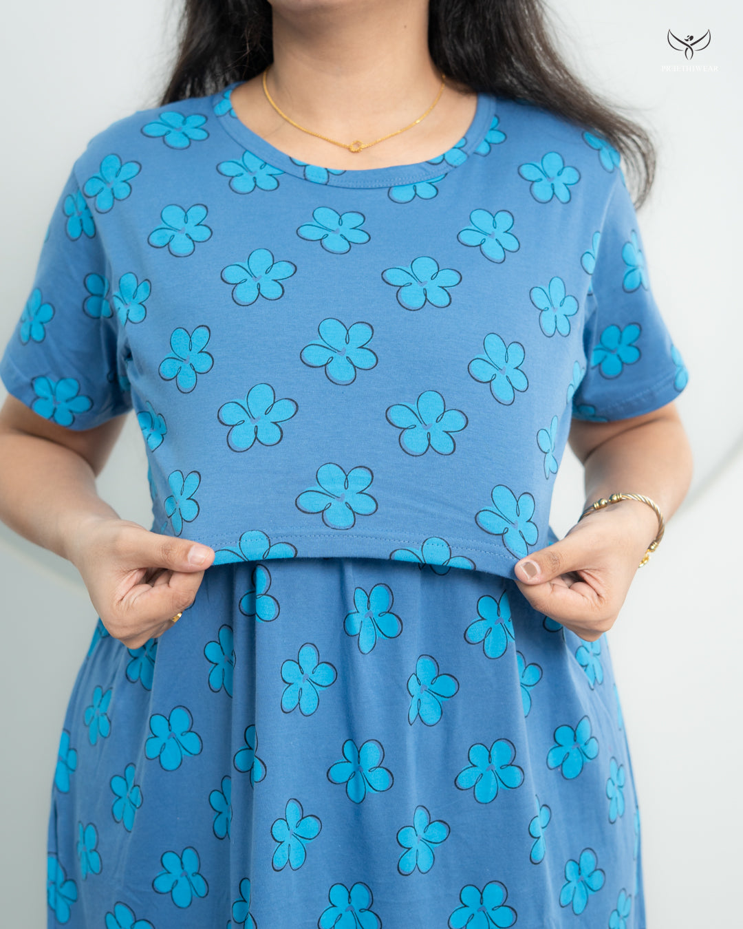 Yasin1  Soft Cotton Full Length Maternity Loungewear