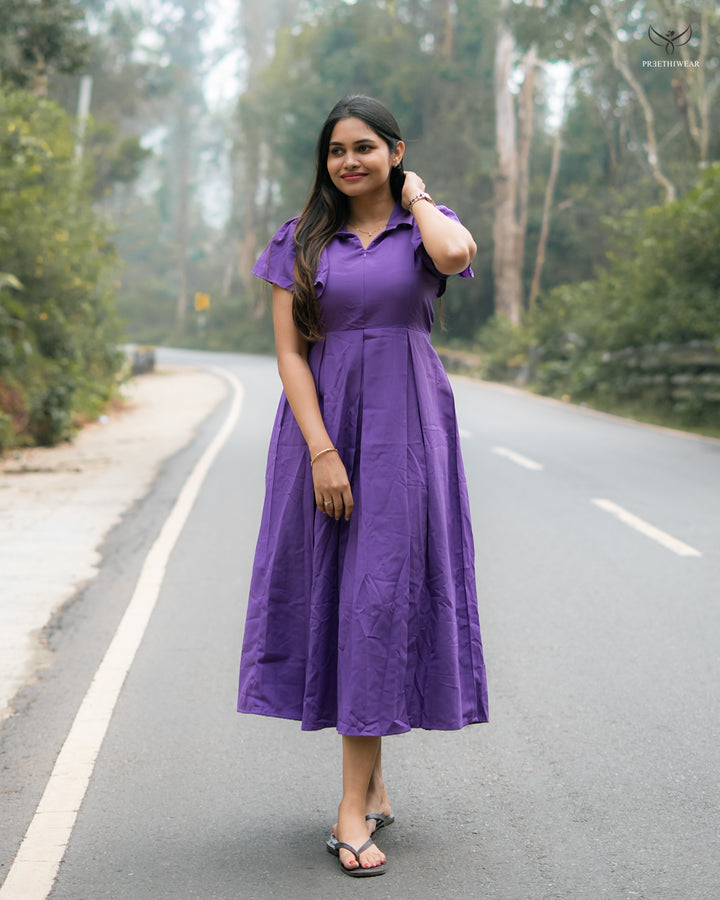 Yashitha Maternity Dress  with center Zip
