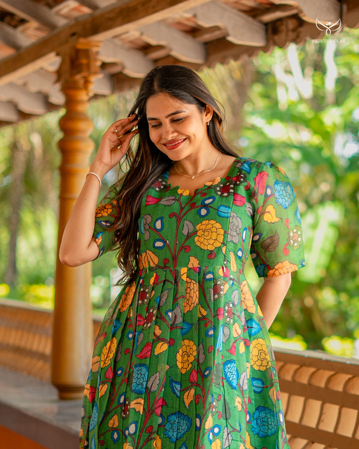 Akshta1 Kalamkari  Maternity Dress