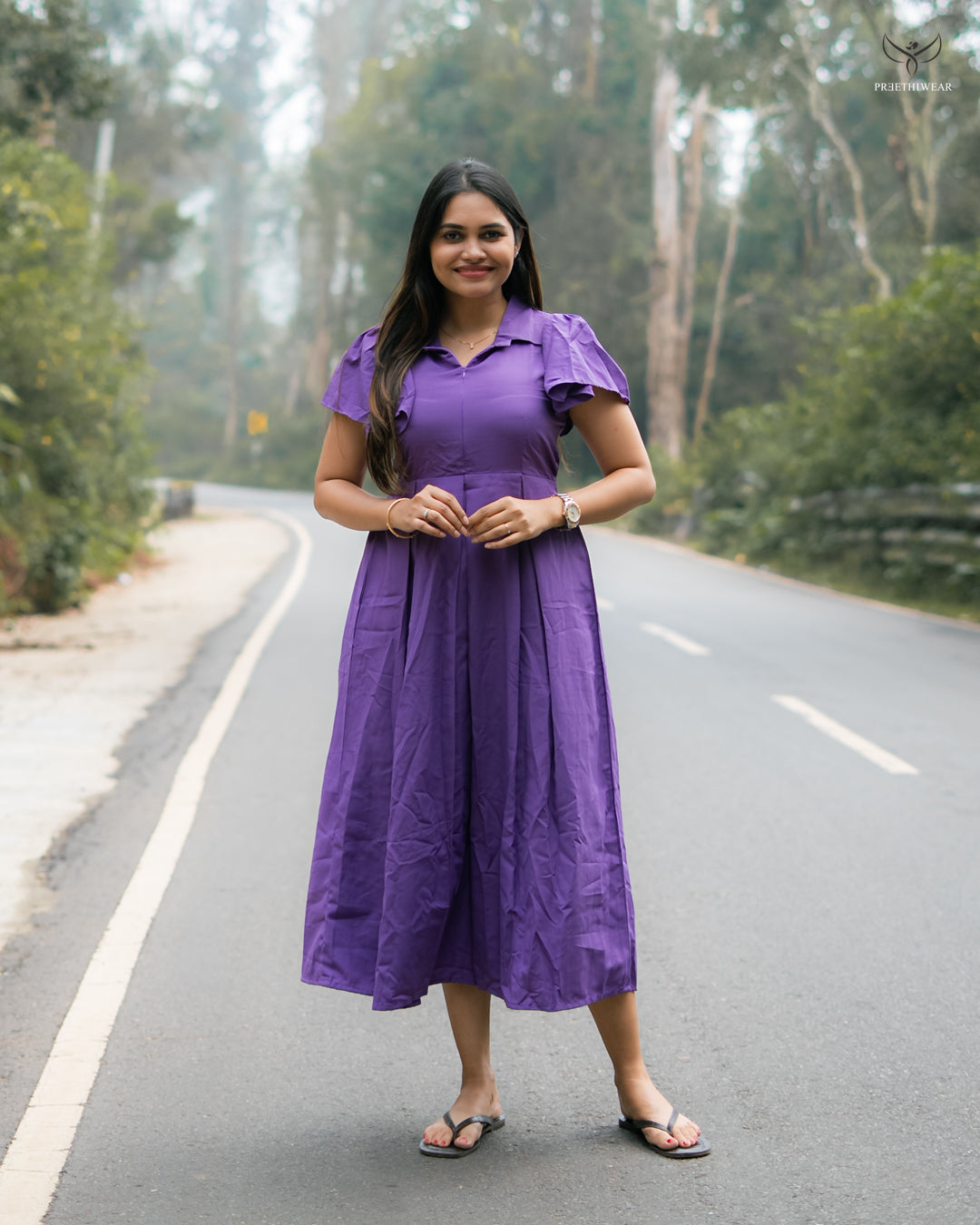 Yashitha Maternity Dress  with center Zip