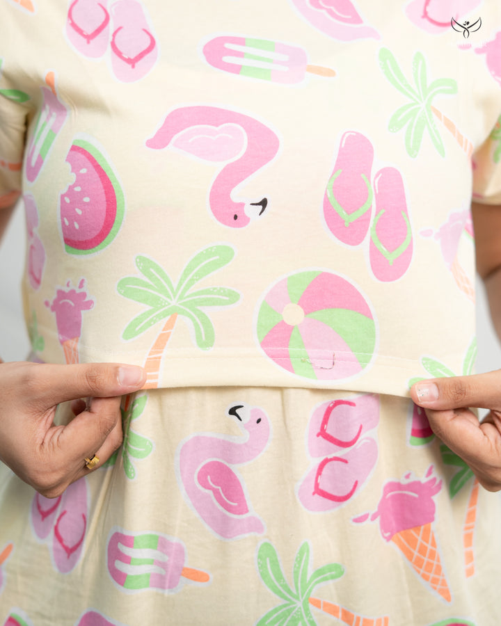 Saloni SoftCotton Full Length Maternity Loungewear