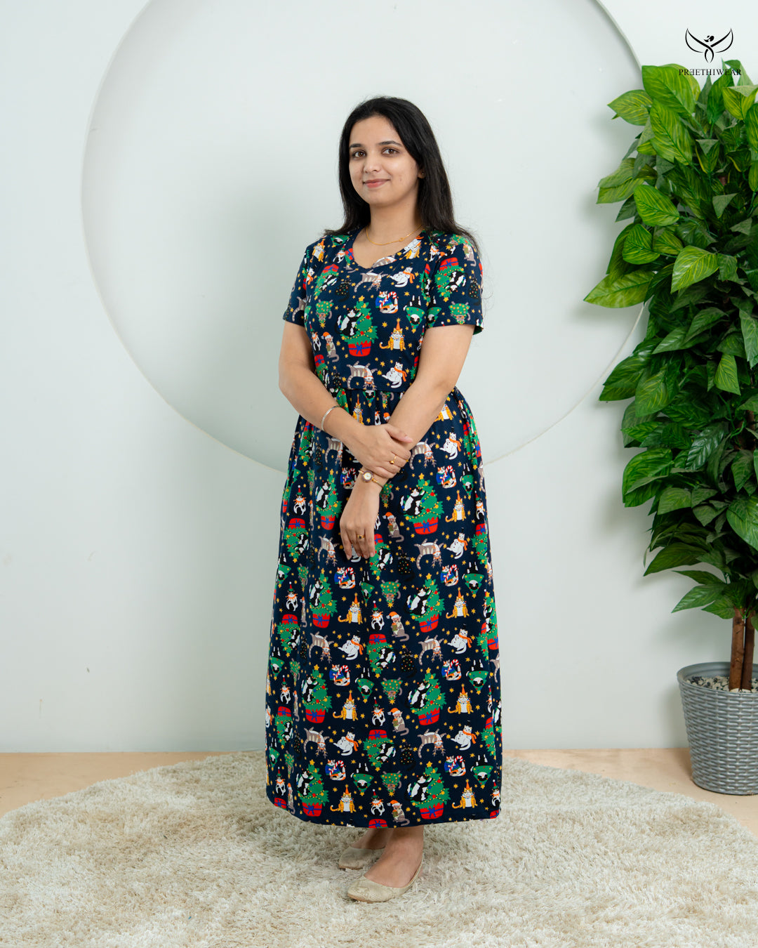 Prarthana  Soft Cotton Full Length Maternity Loungewear