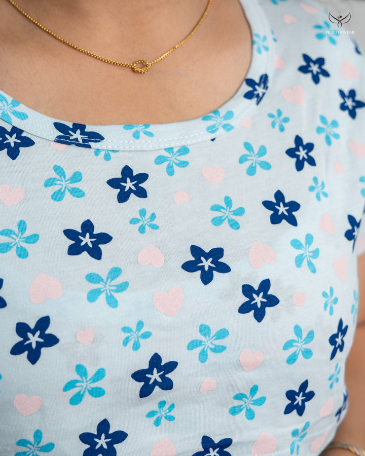 Safana Soft Cotton Maternity Top Pant Set