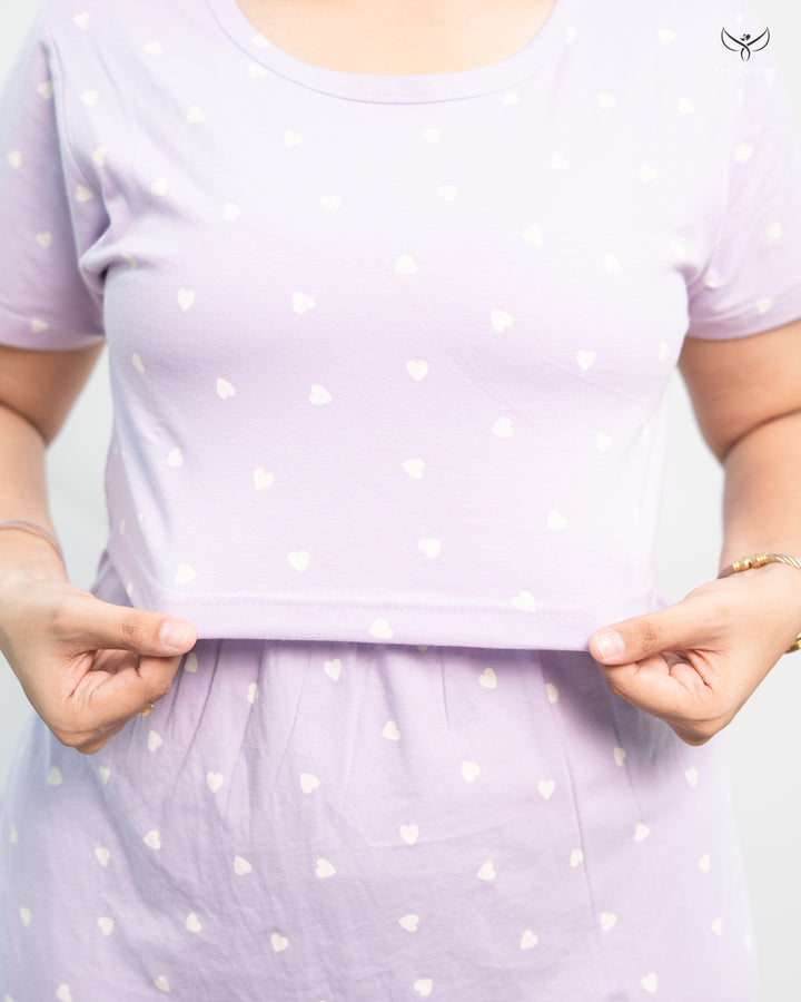 Smitha3  SoftCotton Full Length Maternity Loungewear