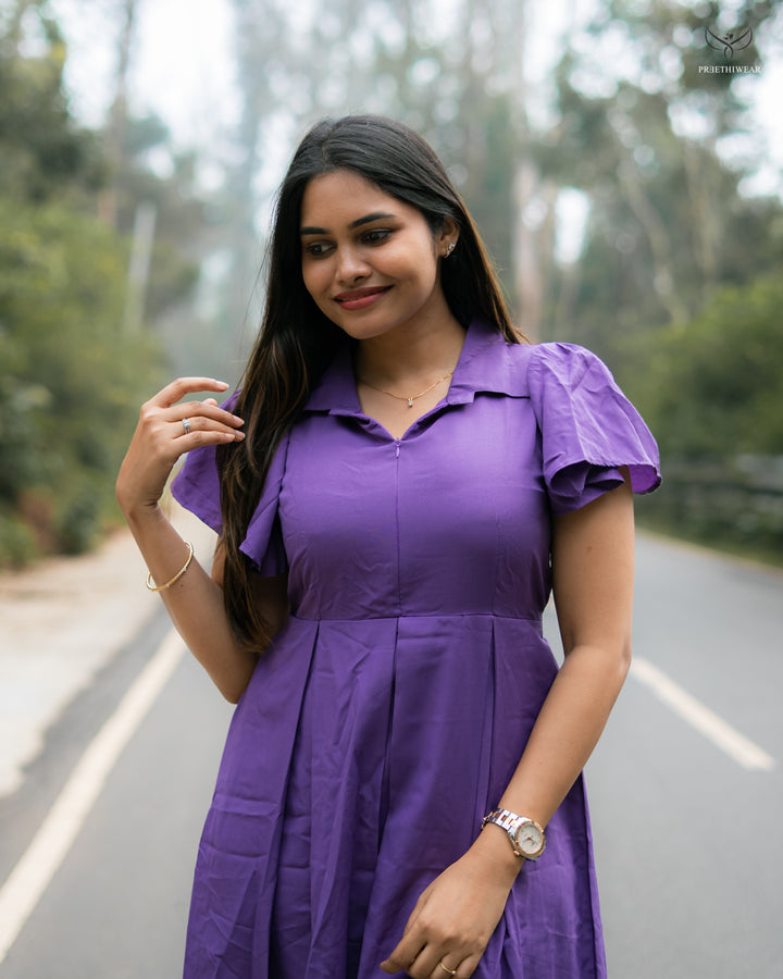 Yashitha Maternity Dress  with center Zip