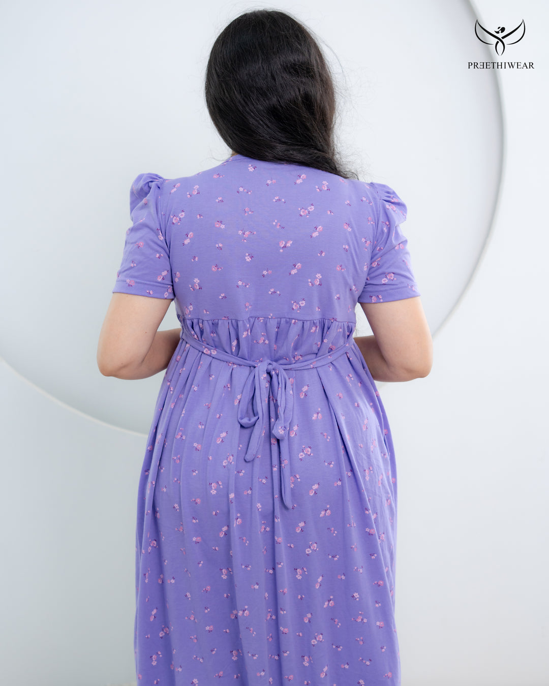 Lalasha Lightweight SoftCotton Calf Length Maternity Loungewear