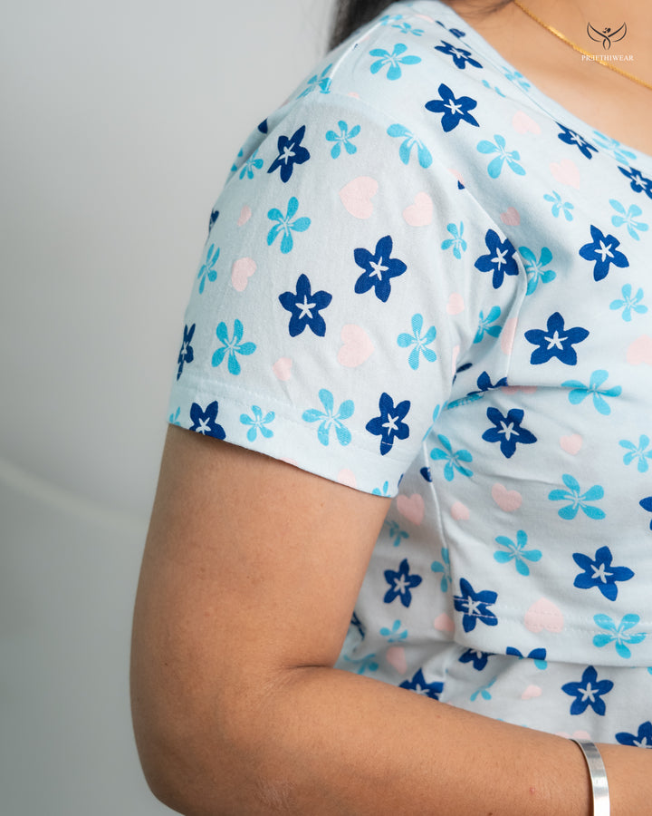 Safana Soft Cotton Maternity Top Pant Set