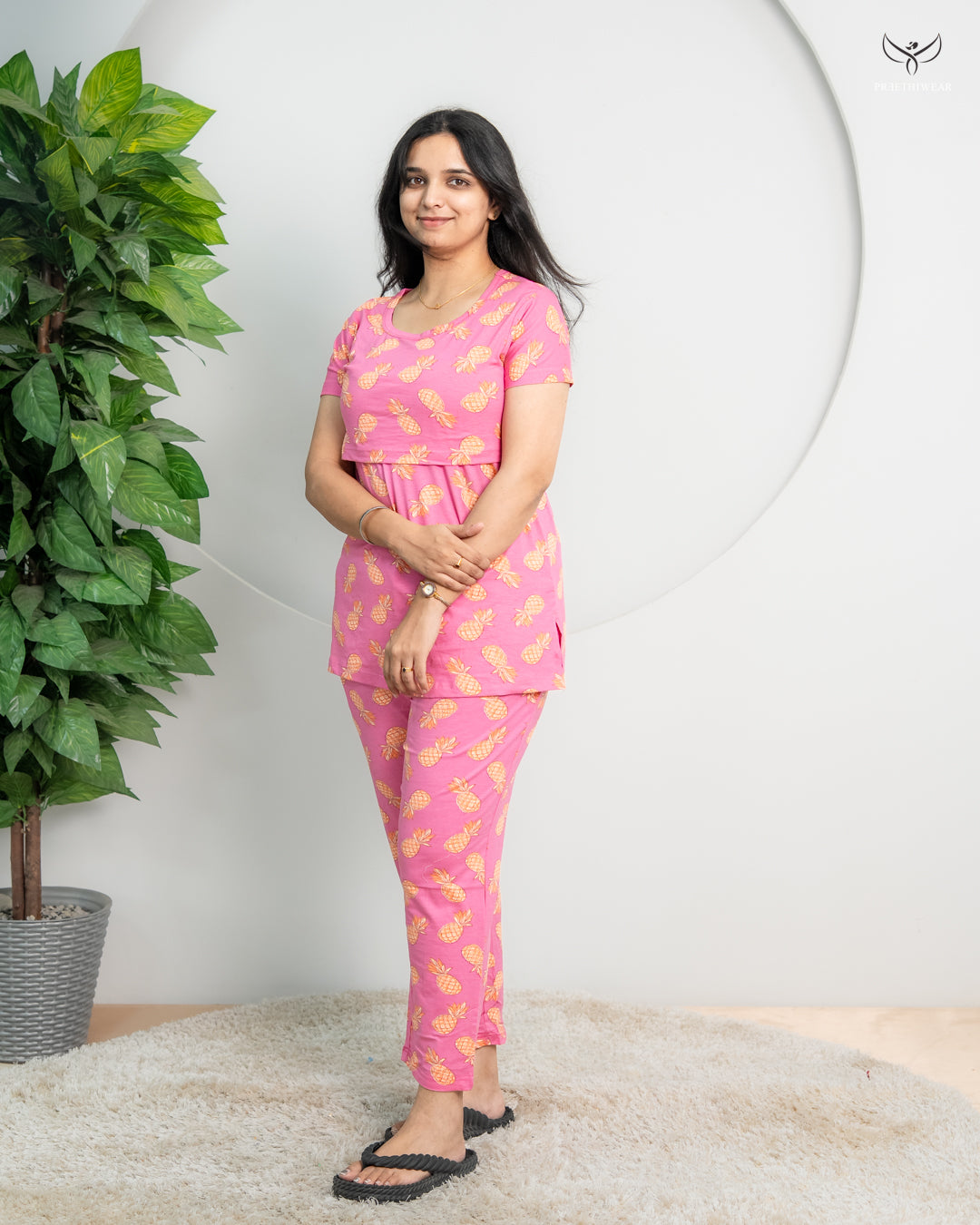 Shamili SoftCotton Maternity Top Pant Set
