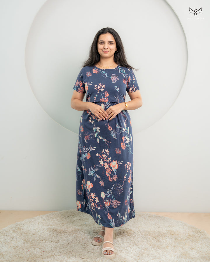 Navita4  SoftCotton Full Length Maternity Loungewear