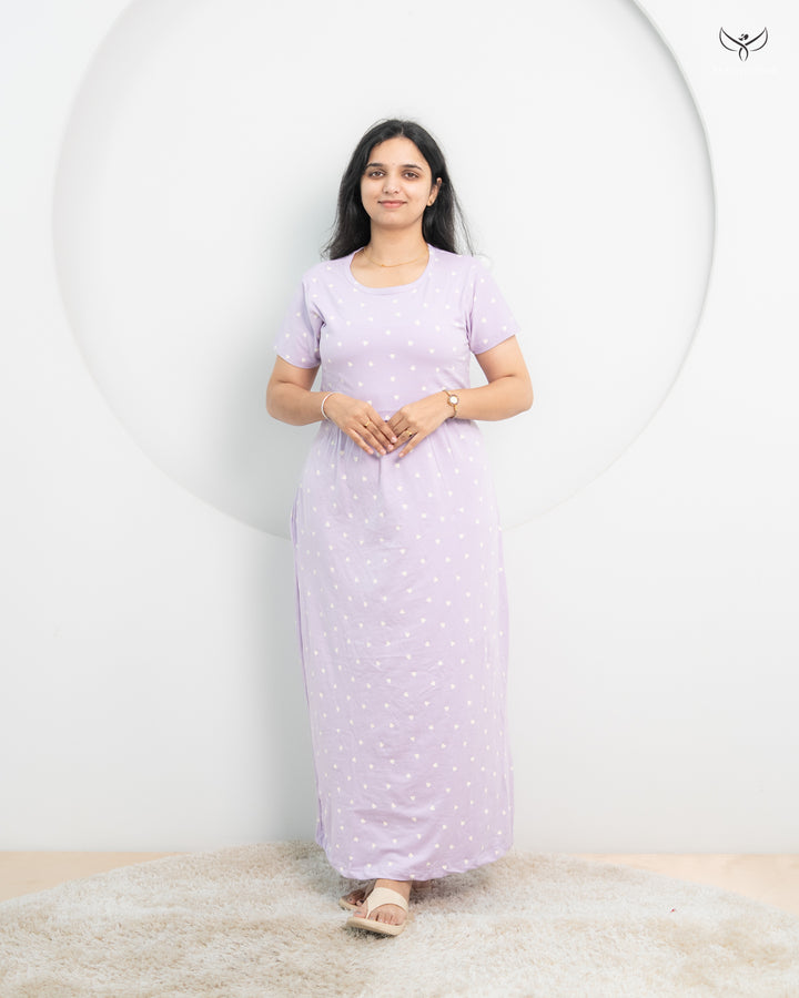 Smitha3  SoftCotton Full Length Maternity Loungewear