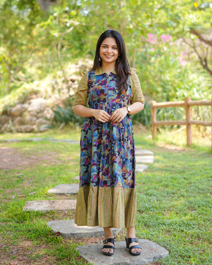Jeslin Maternity Dress with center Zip