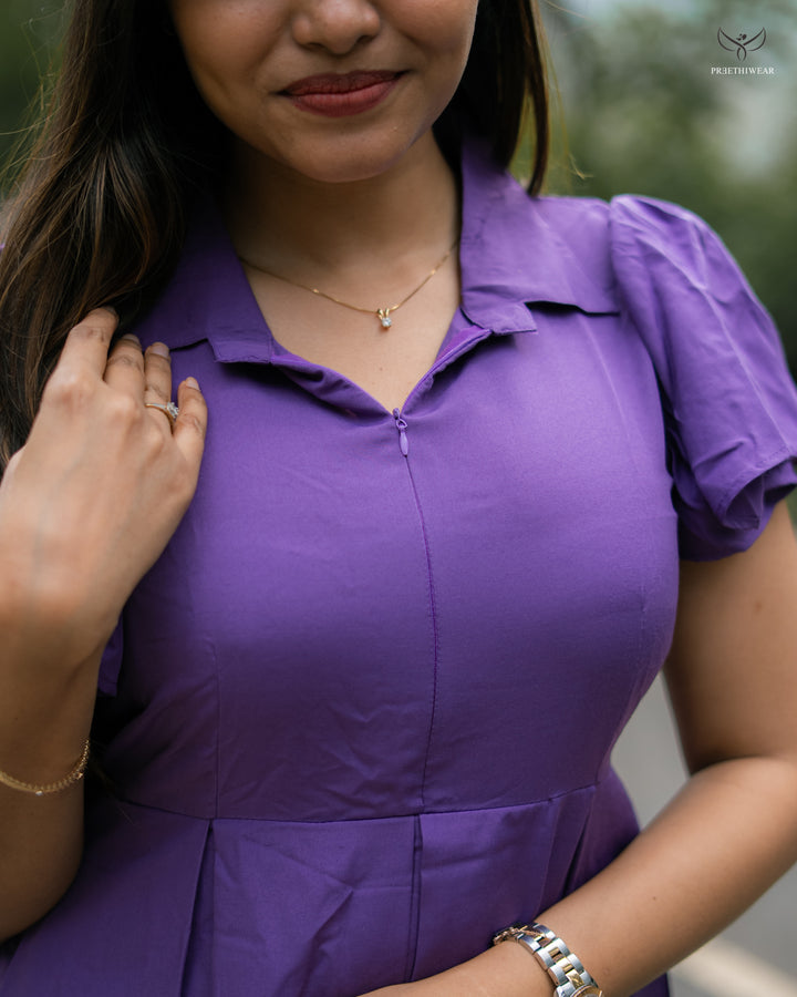 Yashitha Maternity Dress  with center Zip