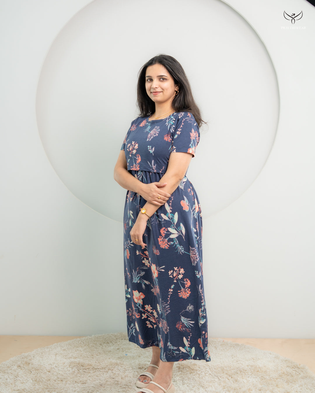 Navita4  SoftCotton Full Length Maternity Loungewear