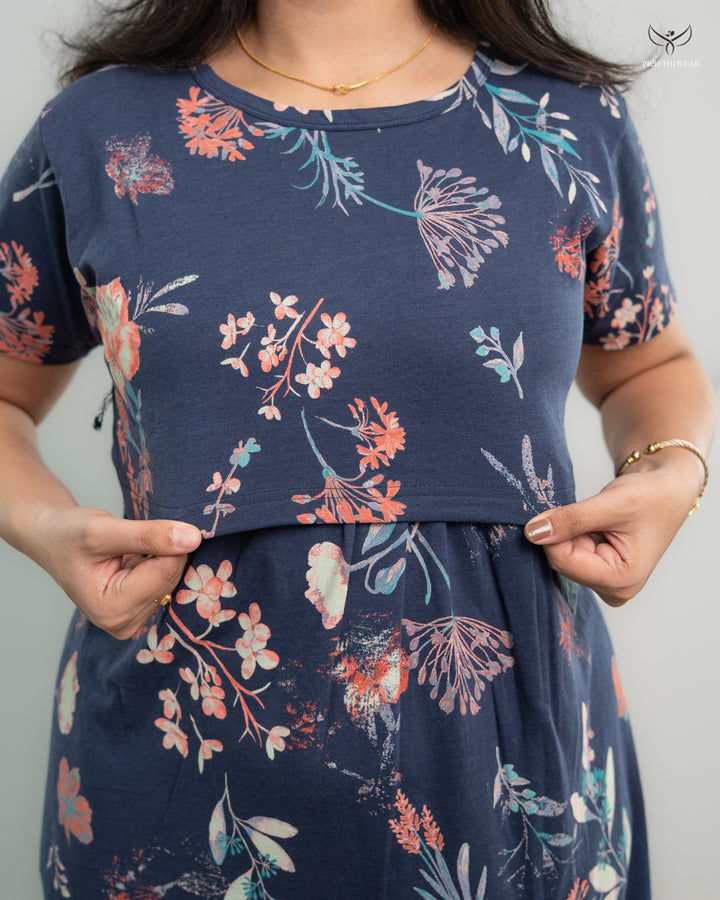 Navita4  SoftCotton Full Length Maternity Loungewear