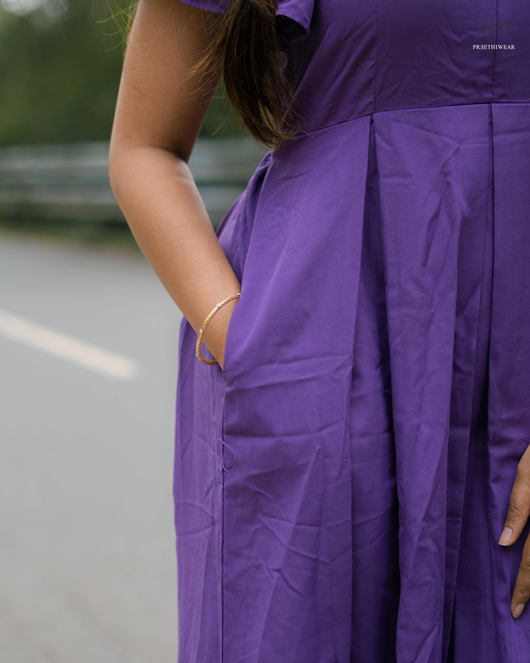 Yashitha Maternity Dress  with center Zip