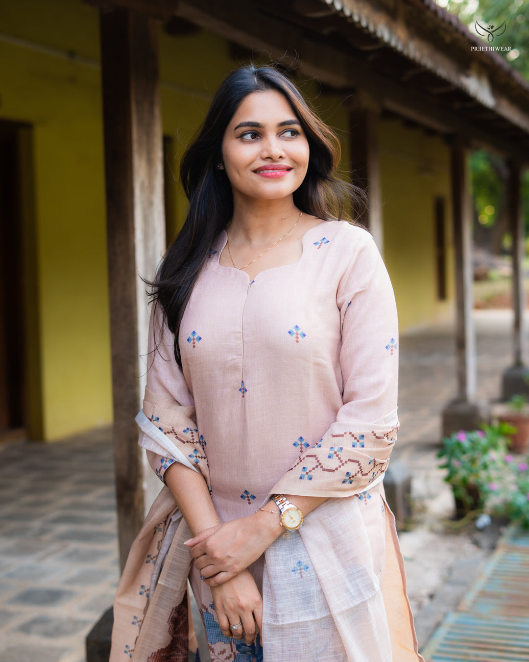 Sibha  Maternity Dress with center Zip