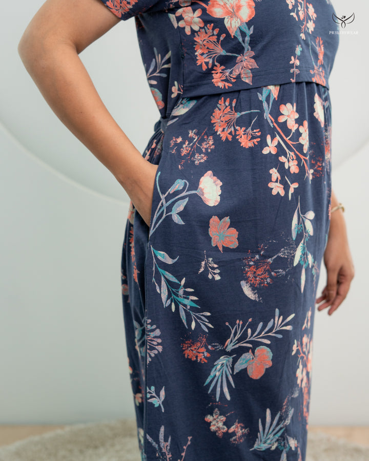 Navita4  SoftCotton Full Length Maternity Loungewear