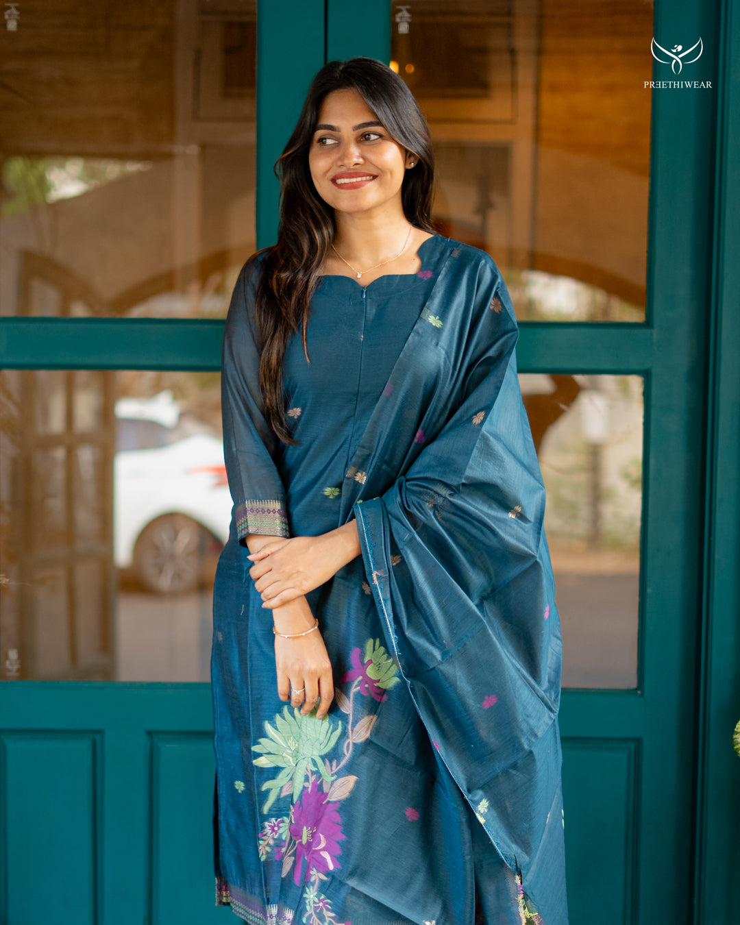 Chandana Maternity Dress with center Zip
