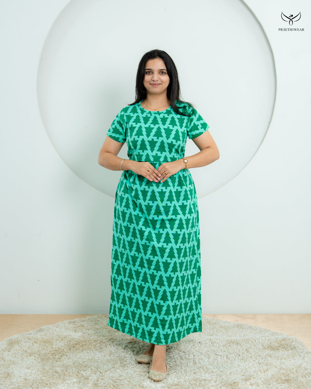 Denisha  Soft Cotton Full Length Maternity Loungewear