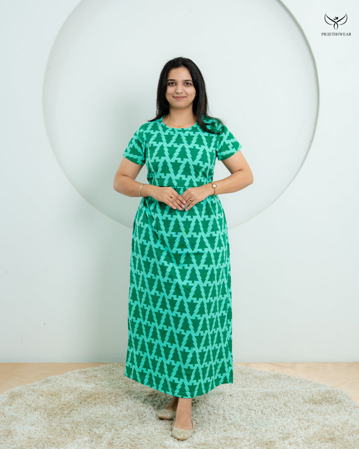 Denisha  Soft Cotton Full Length Maternity Loungewear