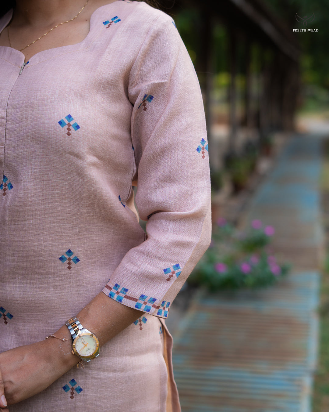 Sibha  Maternity Dress with center Zip