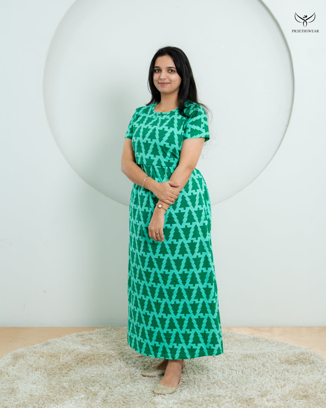 Denisha  Soft Cotton Full Length Maternity Loungewear