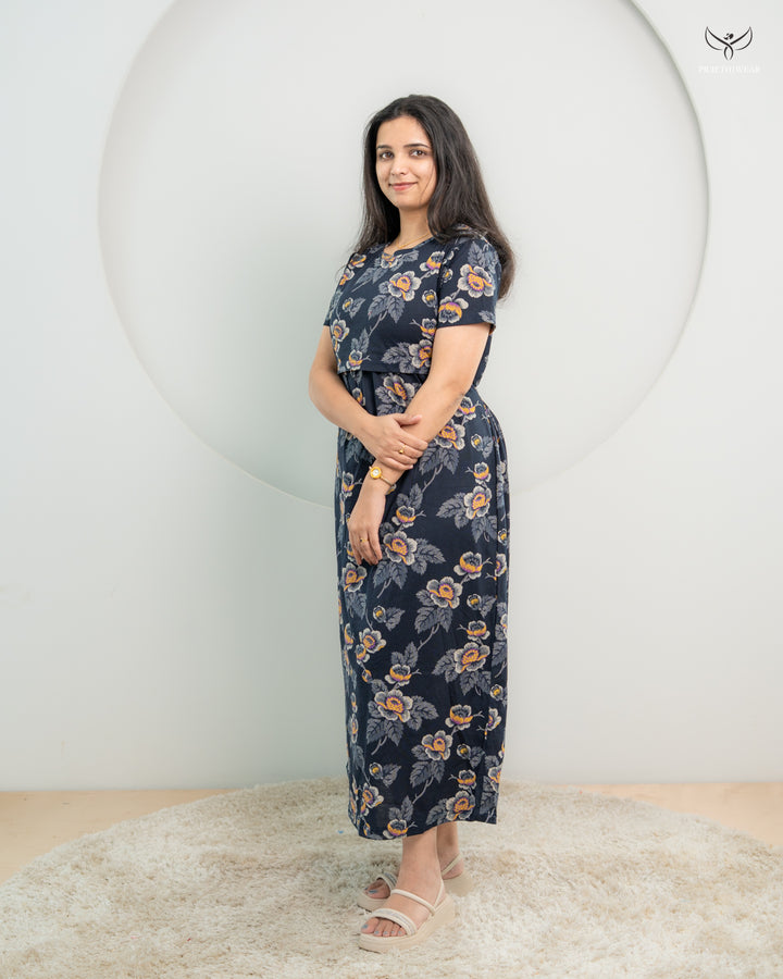Dhuva  SoftCotton Full Length Maternity Loungewear