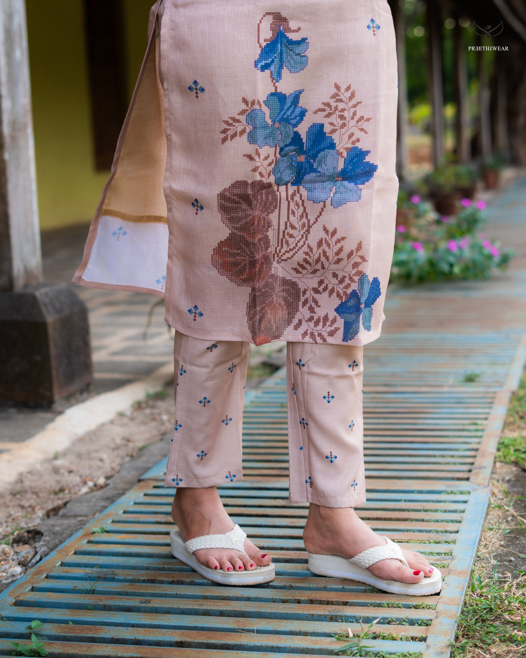 Sibha  Maternity Dress with center Zip