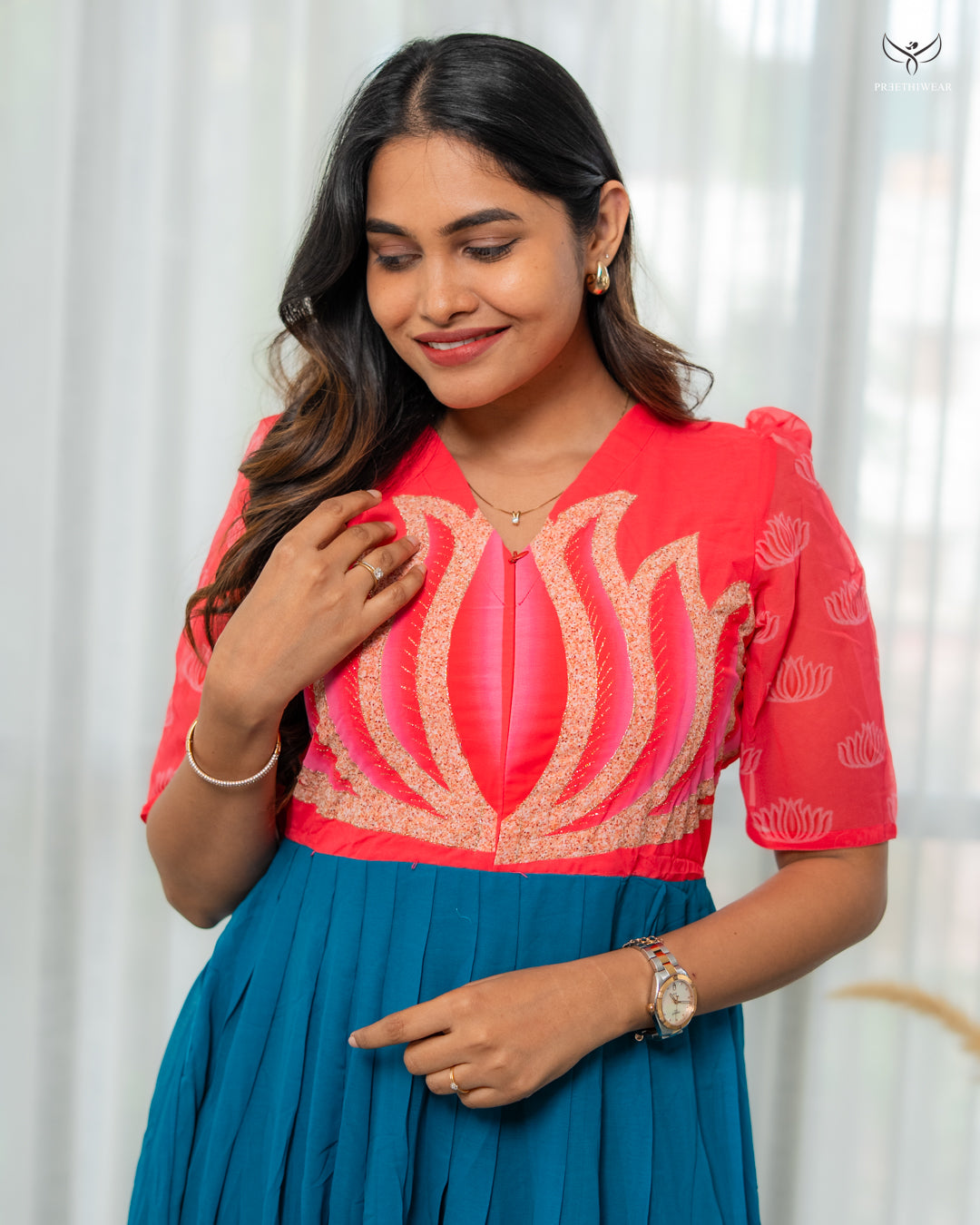 Lalitha2 Maternity Dress with center Zip
