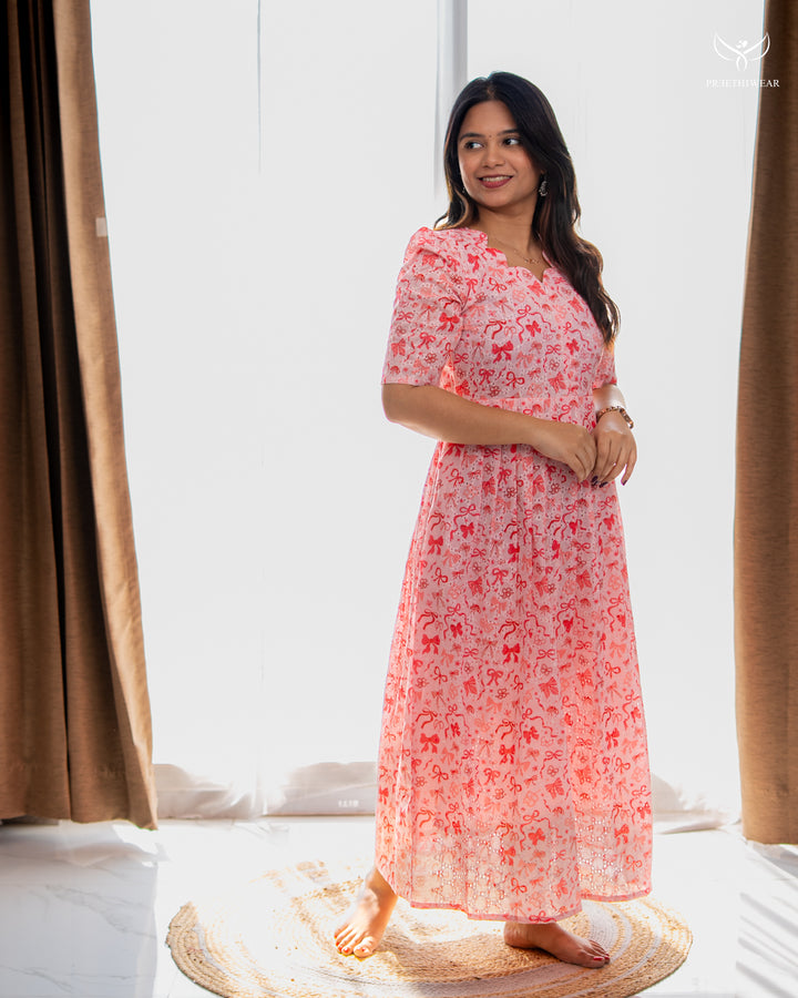 Elackiya Maternity Dress with center Zip